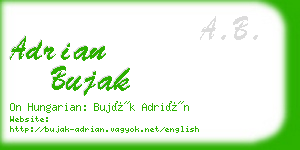 adrian bujak business card